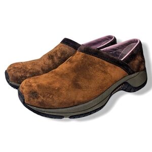 Merrell | Encore Adams Dark Earth Brown Suede Slip-On Moccasin Women's Size 7